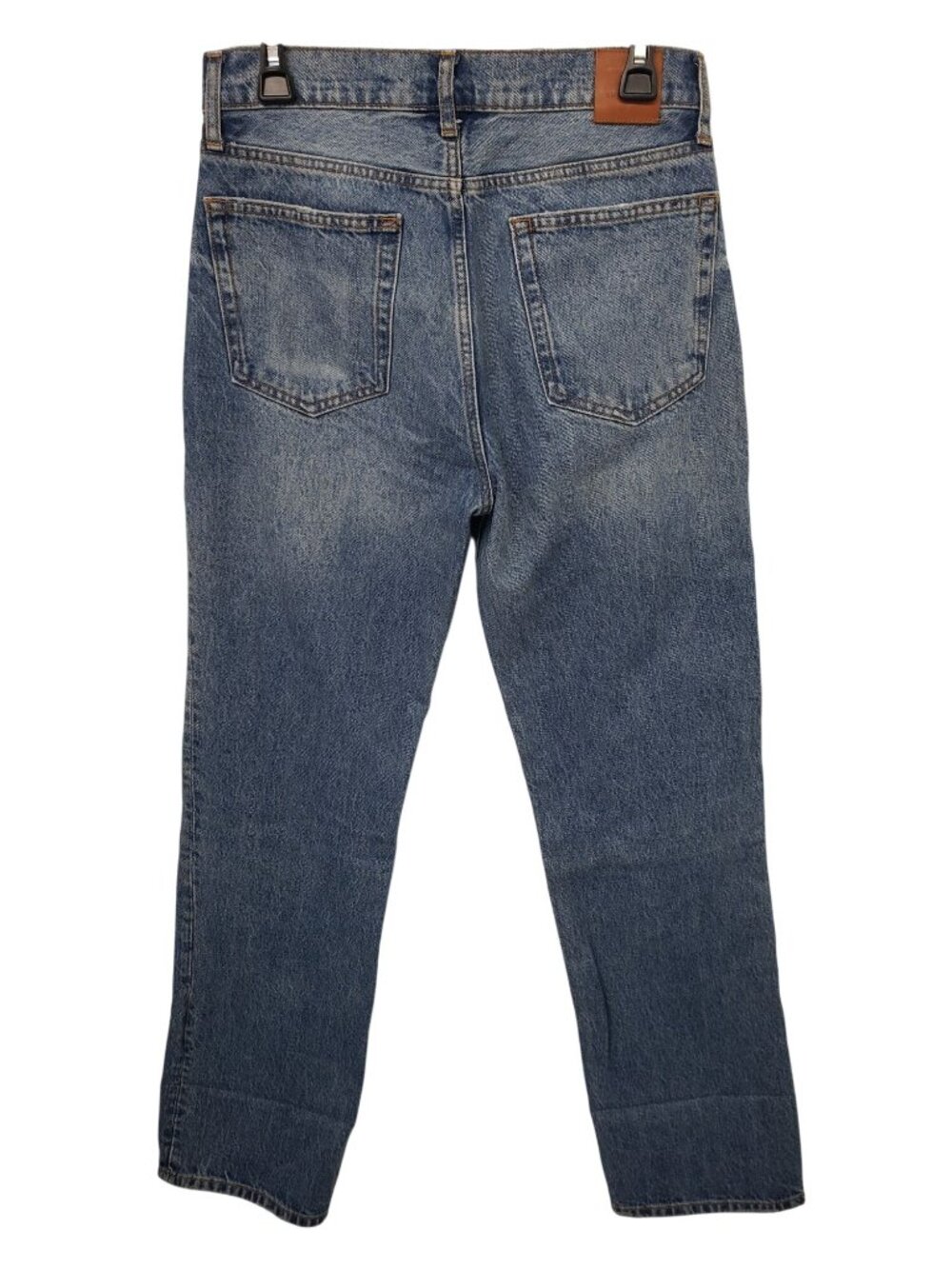 Anine Bing Kat Blue Jeans 28 Aqua Blue Straight Leg Jeans - Picture 14 of 15